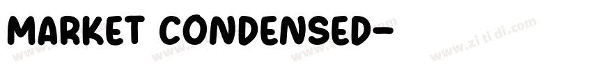 Market Condensed字体转换